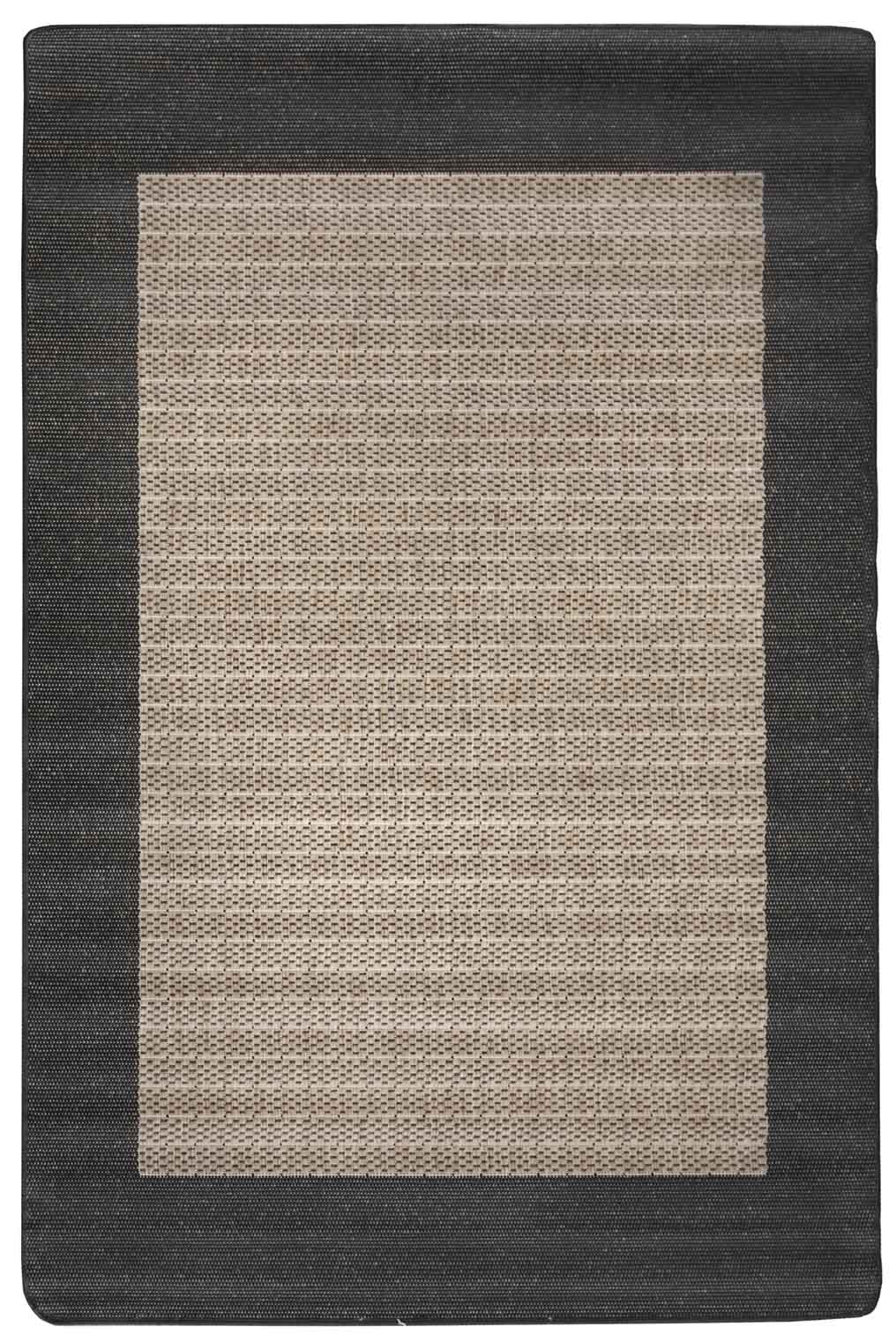Gardena Coffee Black Rug | Outdoor Rugs Sydney