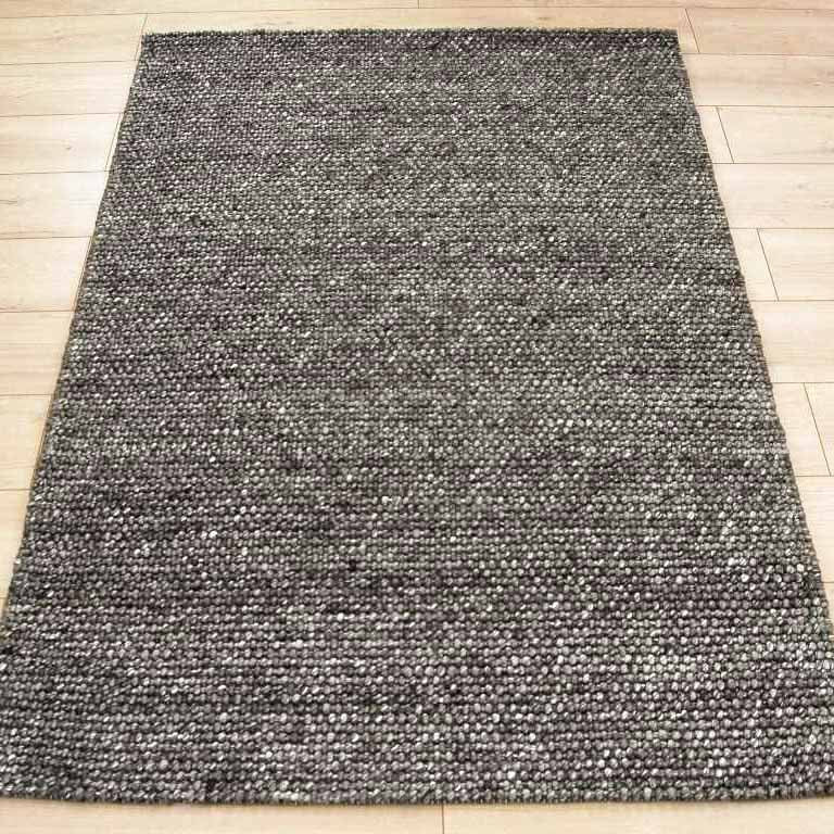 Emerald Charcoal Textured Rug | Wool Rugs Belrose | Rugs N Timber