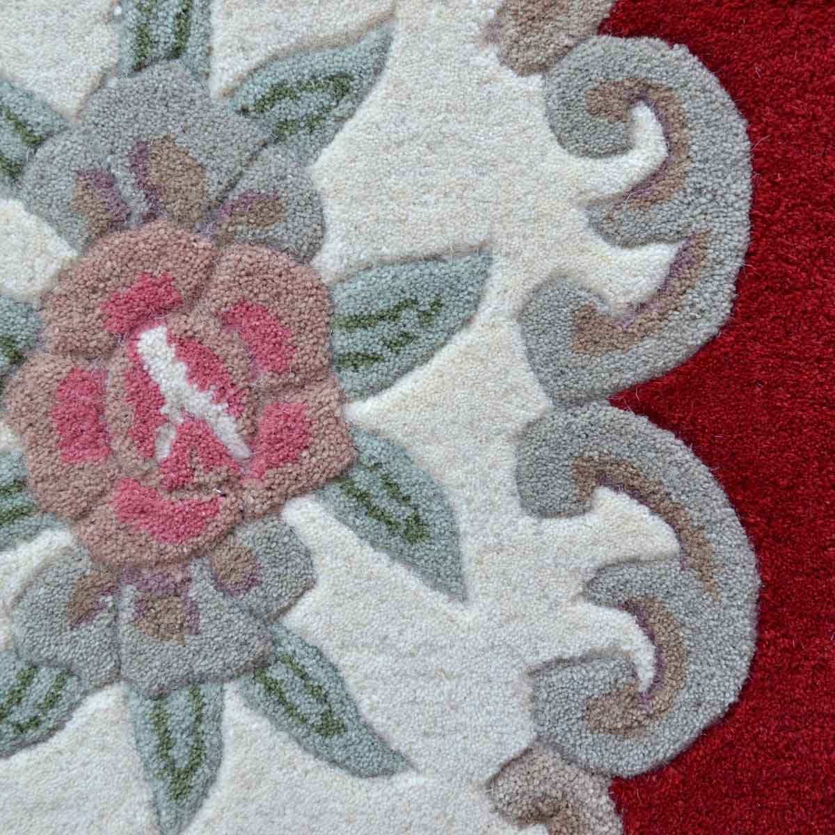 Rose Avolon Red Rug | Wool Rugs Belrose | Rugs N Timber