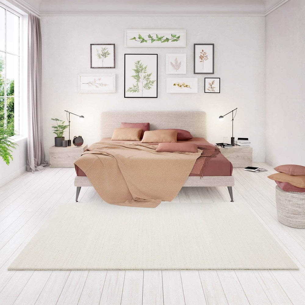 Bondi Ivory Berber Rug available at Rugs N Timber Belrose showroom – soft coastal cream texture