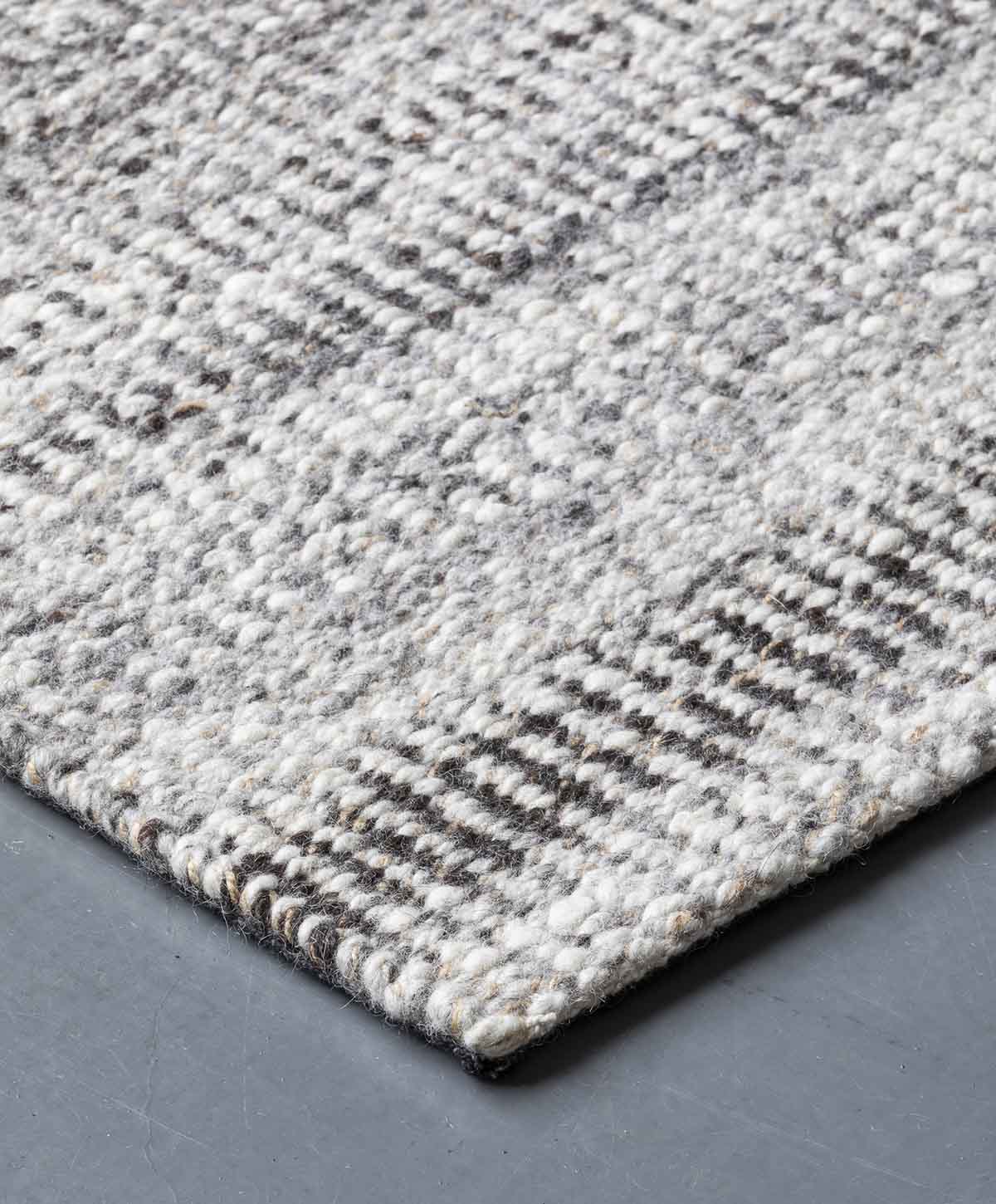 Arthur Gravel Grey Rug| Wool Rugs Belrose | Rugs N Timber