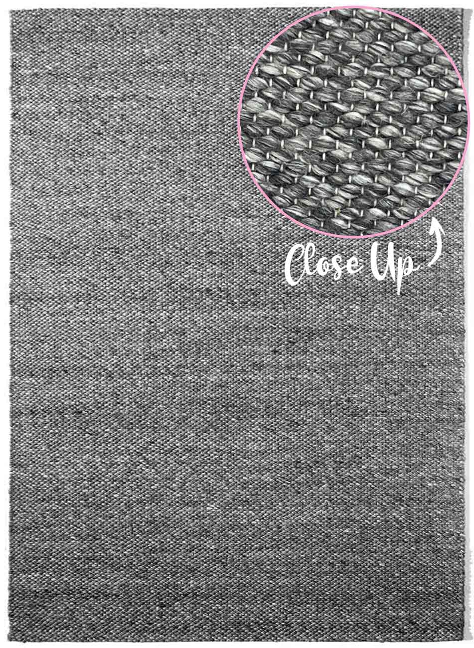 Opal Dark Grey Rug | Wool Rugs Belrose | Rugs N Timber