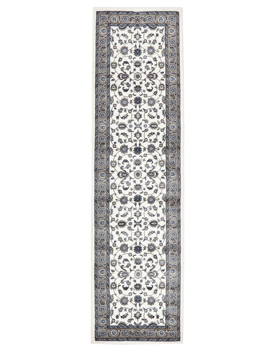 Julianna White Floral Runner | Traditional Hall Runners Belrose | Rugs N Timber