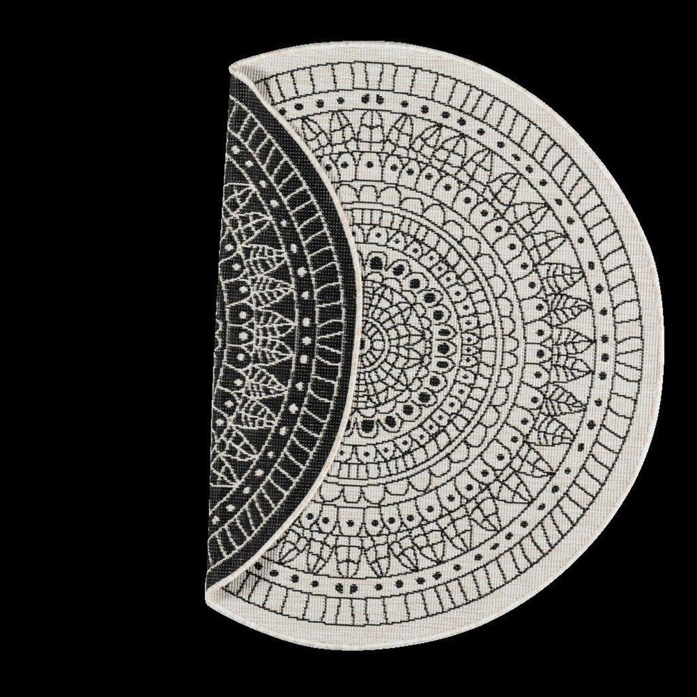 Randwick Charcoal Mandala Round Rug