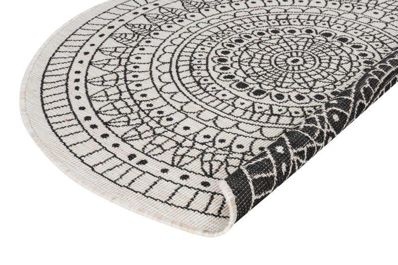 Randwick Charcoal Mandala Round Rug