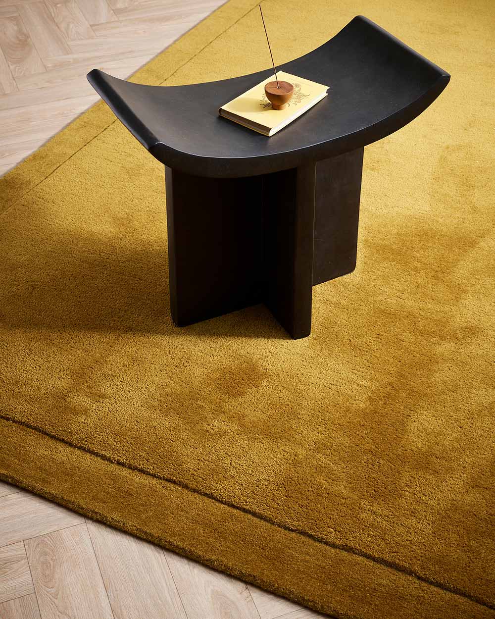 Norfolk Brass Rug by Baya | Golden Tones Designer Wool Rug | Rugs N Timber Belrose