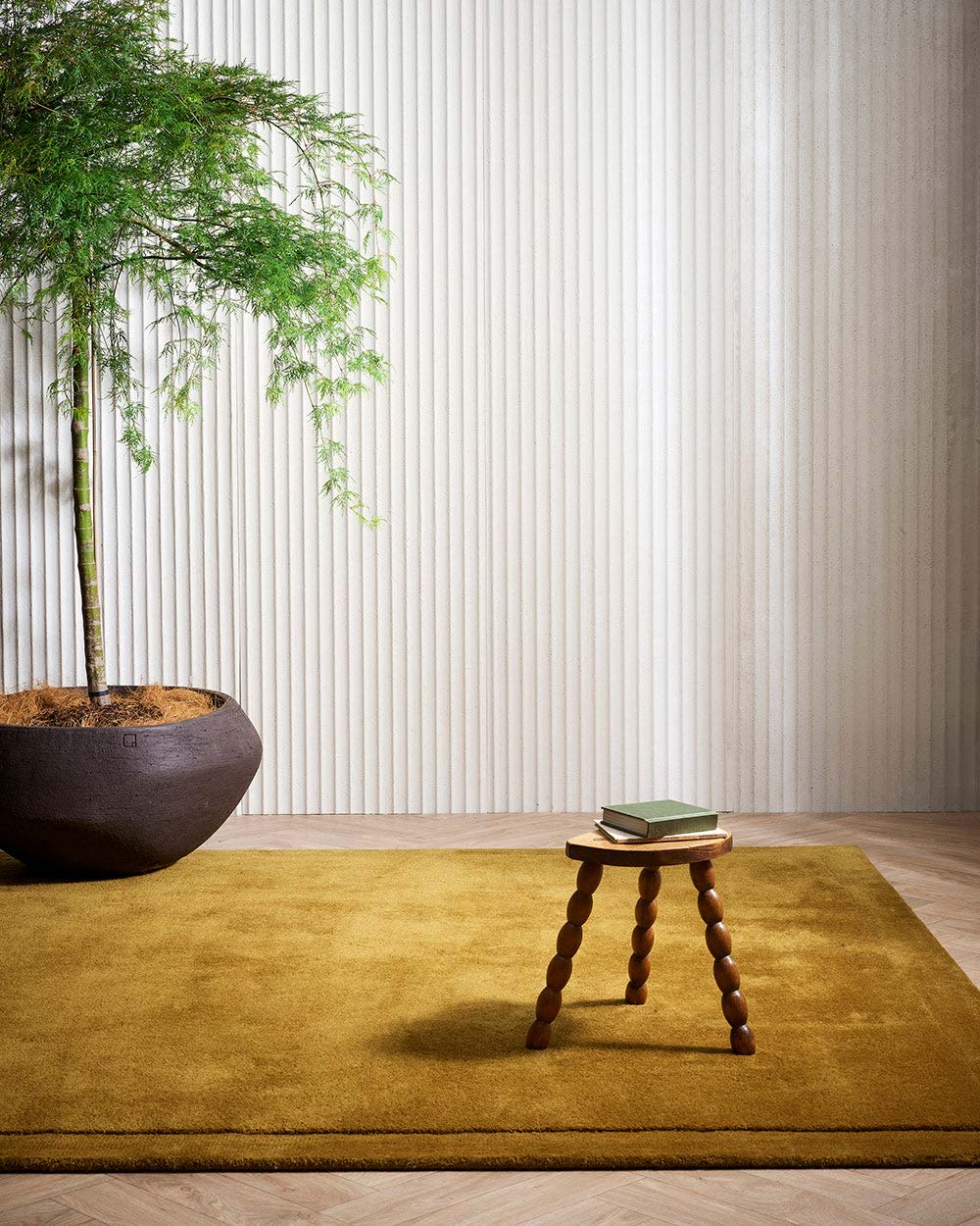 Norfolk Brass Rug by Baya | Golden Tones Designer Wool Rug | Rugs N Timber Belrose