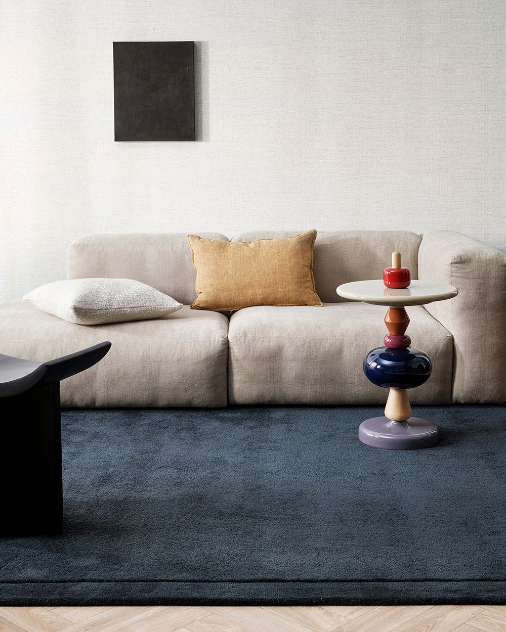 Norfolk Ink Rug by Baya | Deep Blue Designer Wool Rug | Rugs N Timber Belrose