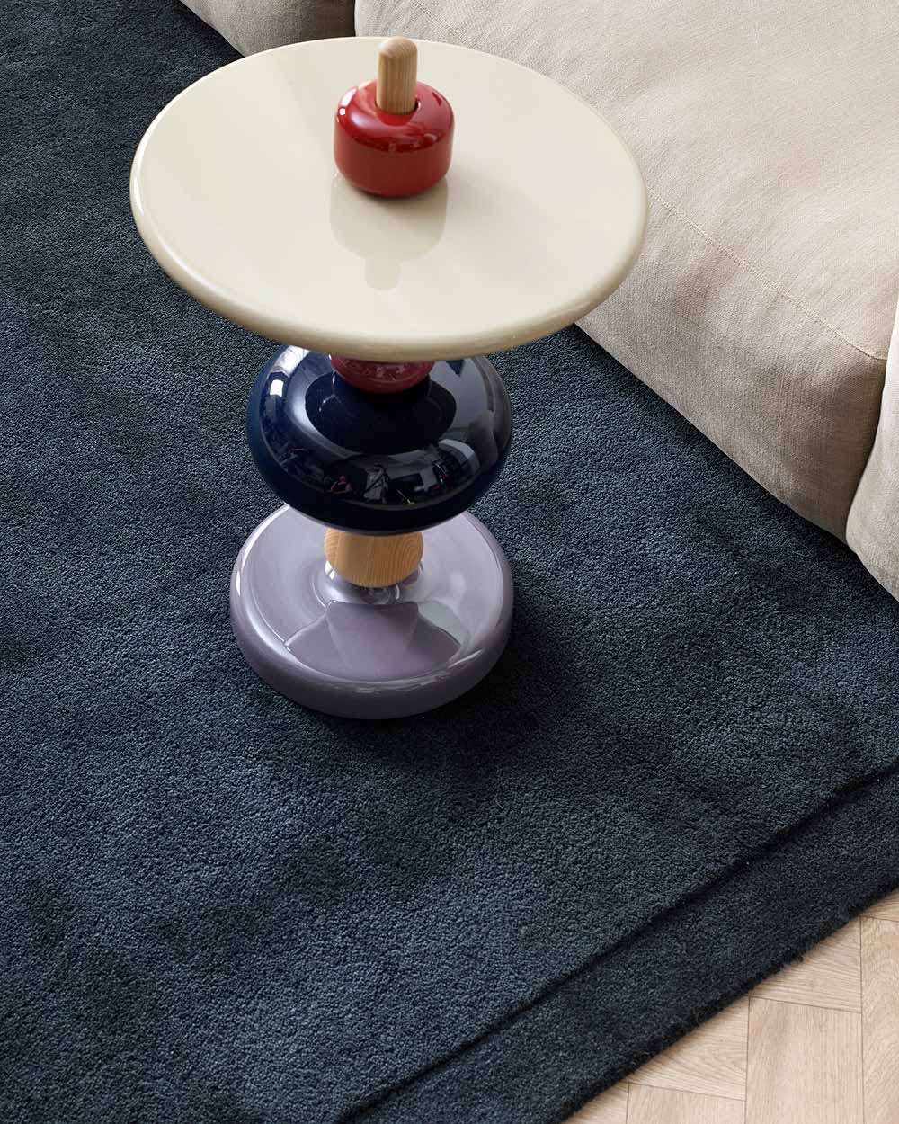 Norfolk Ink Rug by Baya | Deep Blue Designer Wool Rug | Rugs N Timber Belrose