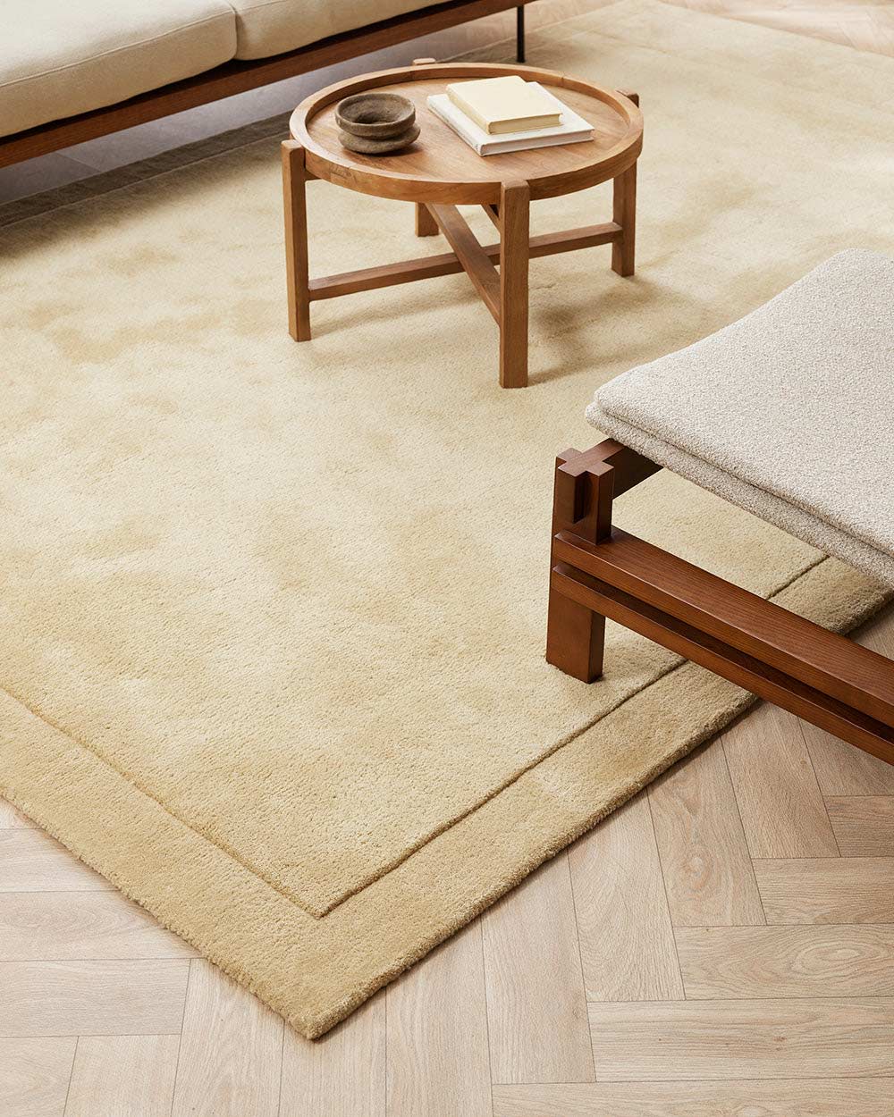 Norfolk Brass Rug by Baya | Coastal Designer Wool Rug | Rugs N Timber Belrose