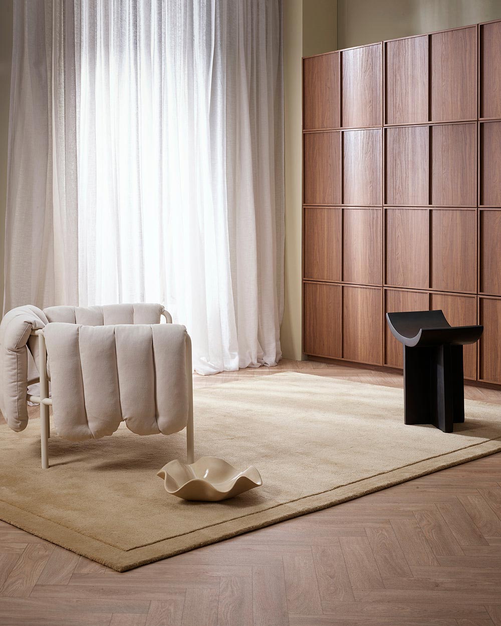 Norfolk Brass Rug by Baya | Coastal Designer Wool Rug | Rugs N Timber Belrose