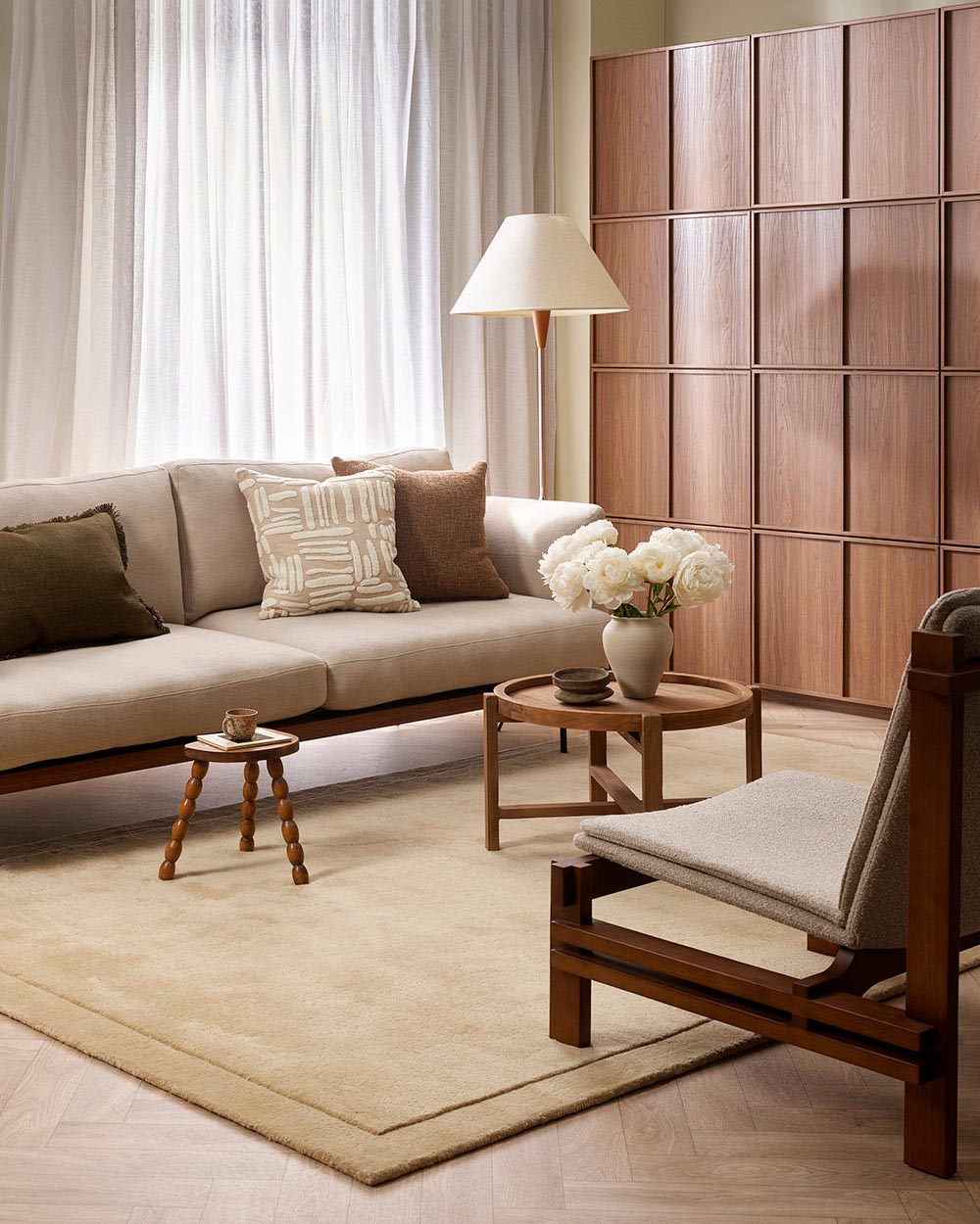 Norfolk Brass Rug by Baya | Coastal Designer Wool Rug | Rugs N Timber Belrose