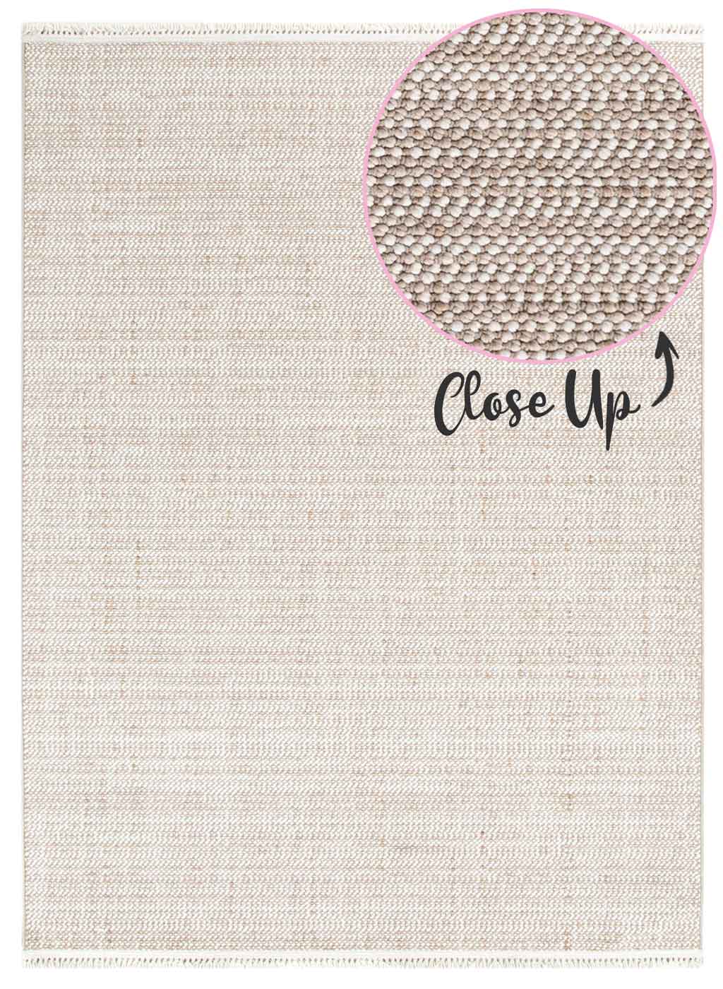 Cortona Oatmeal Drift Rug | soft beige woven rug with timeless neutral appeal | Rugs N Timber Belrose