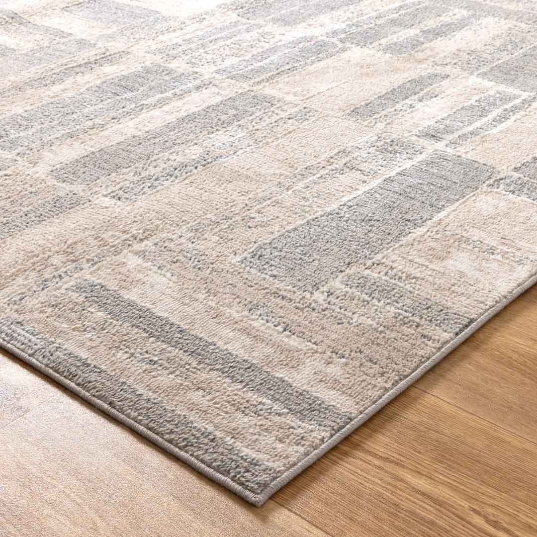 Mendoza Blocks Runner – Non-Slip Modern Hallway Rug | Rugs N Timber Belrose