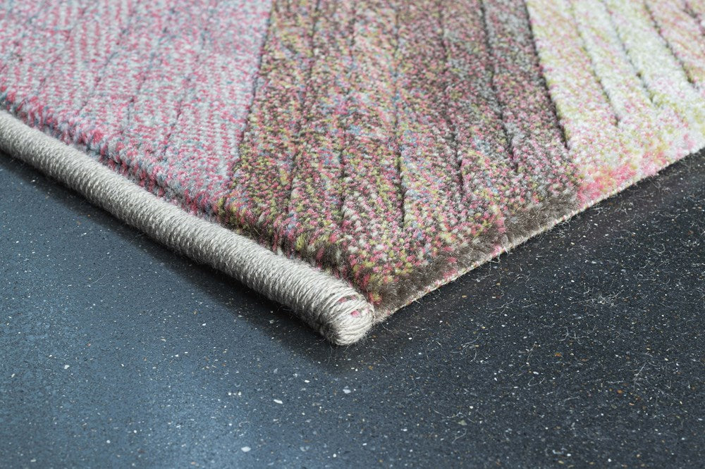 Willoughby Rose Blocks Rug | Modern Area Rug for Living Room or Bedroom | Rugs N Timber Belrose