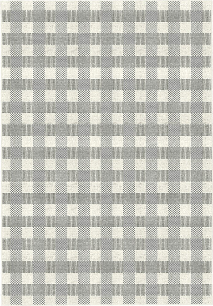 Dee Why Grey Gingham Rug
