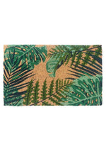 FM2 Premium Thick Coir Doormat - Green Leaves