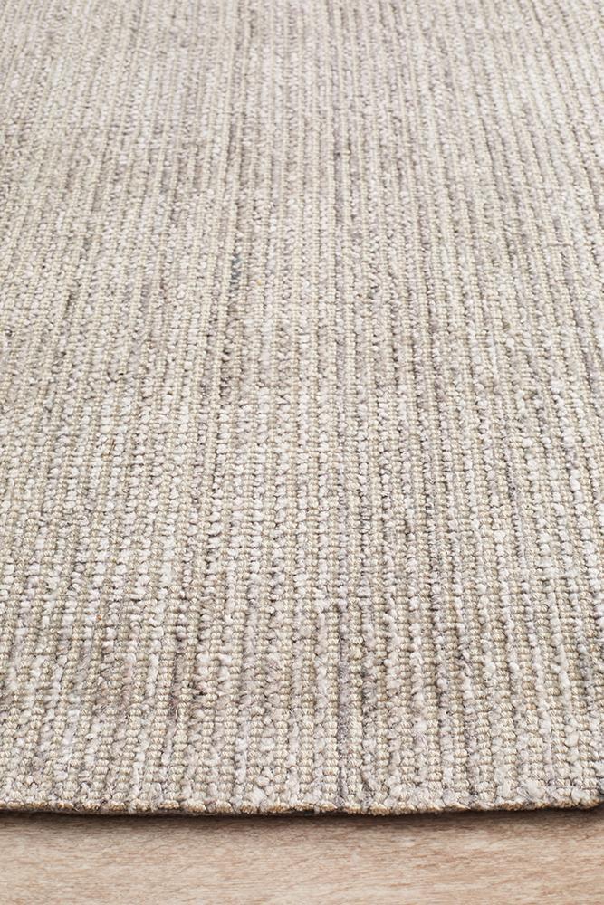 Olivia Stone Beige Textured Rug