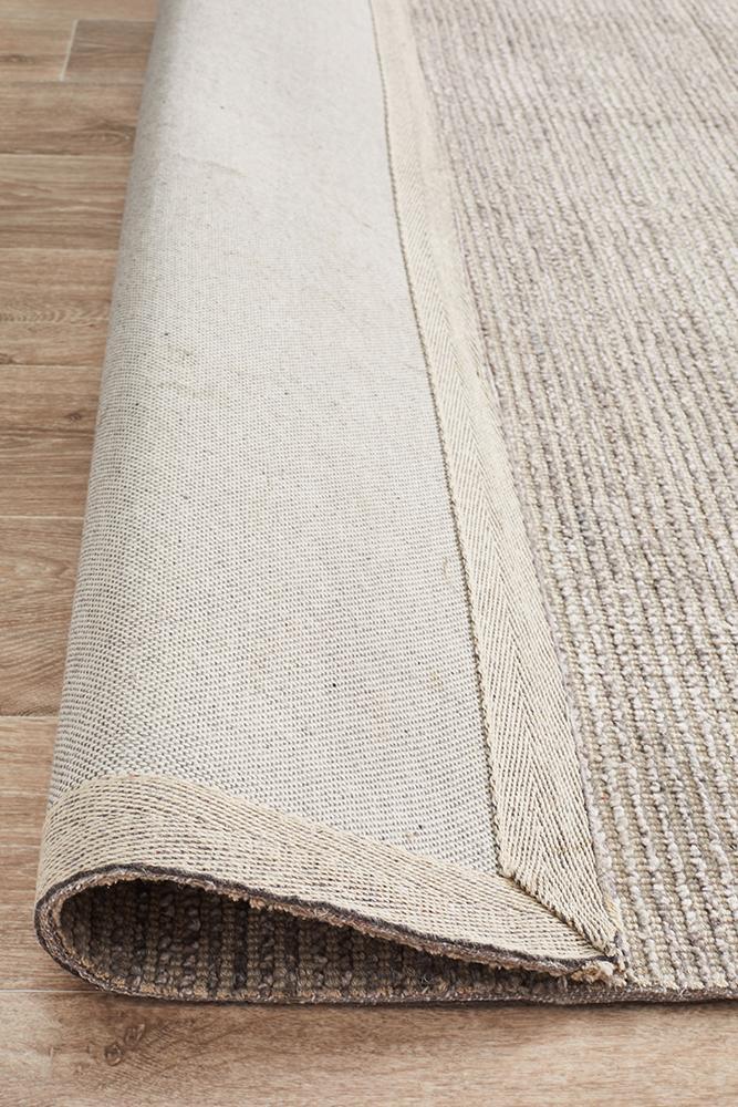 Olivia Stone Beige Textured Rug