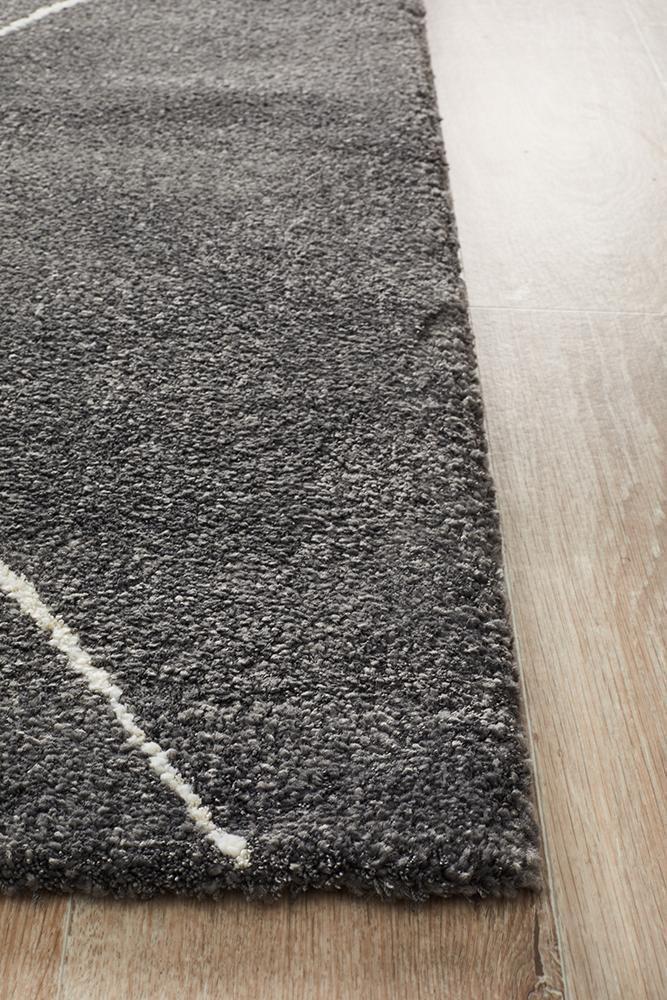 Charlotte Charcoal Tribal Rug