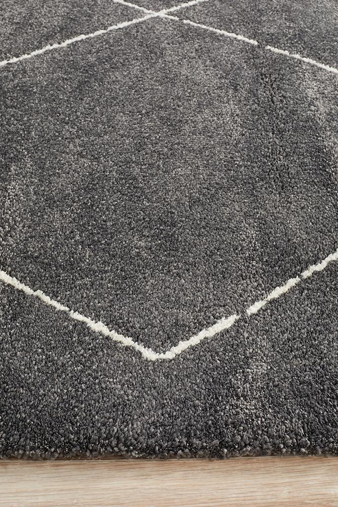 Charlotte Charcoal Tribal Rug