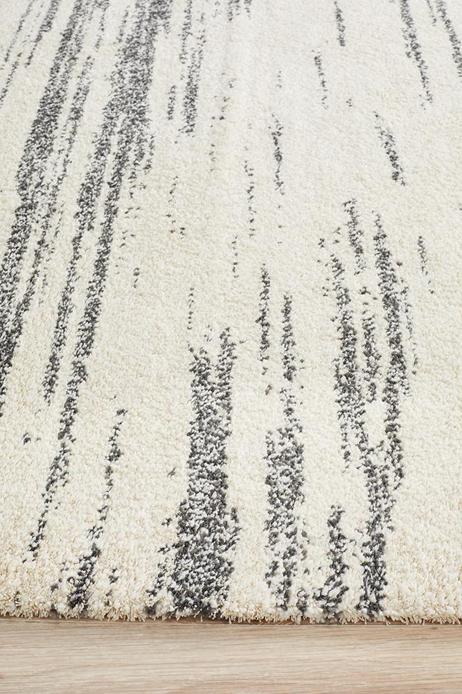 Charlotte Charcoal Abstract Rug