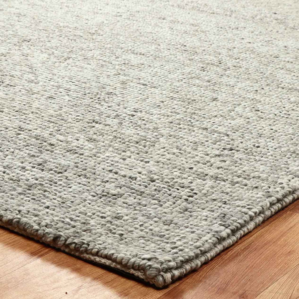 Pearl Grey Textured Rug