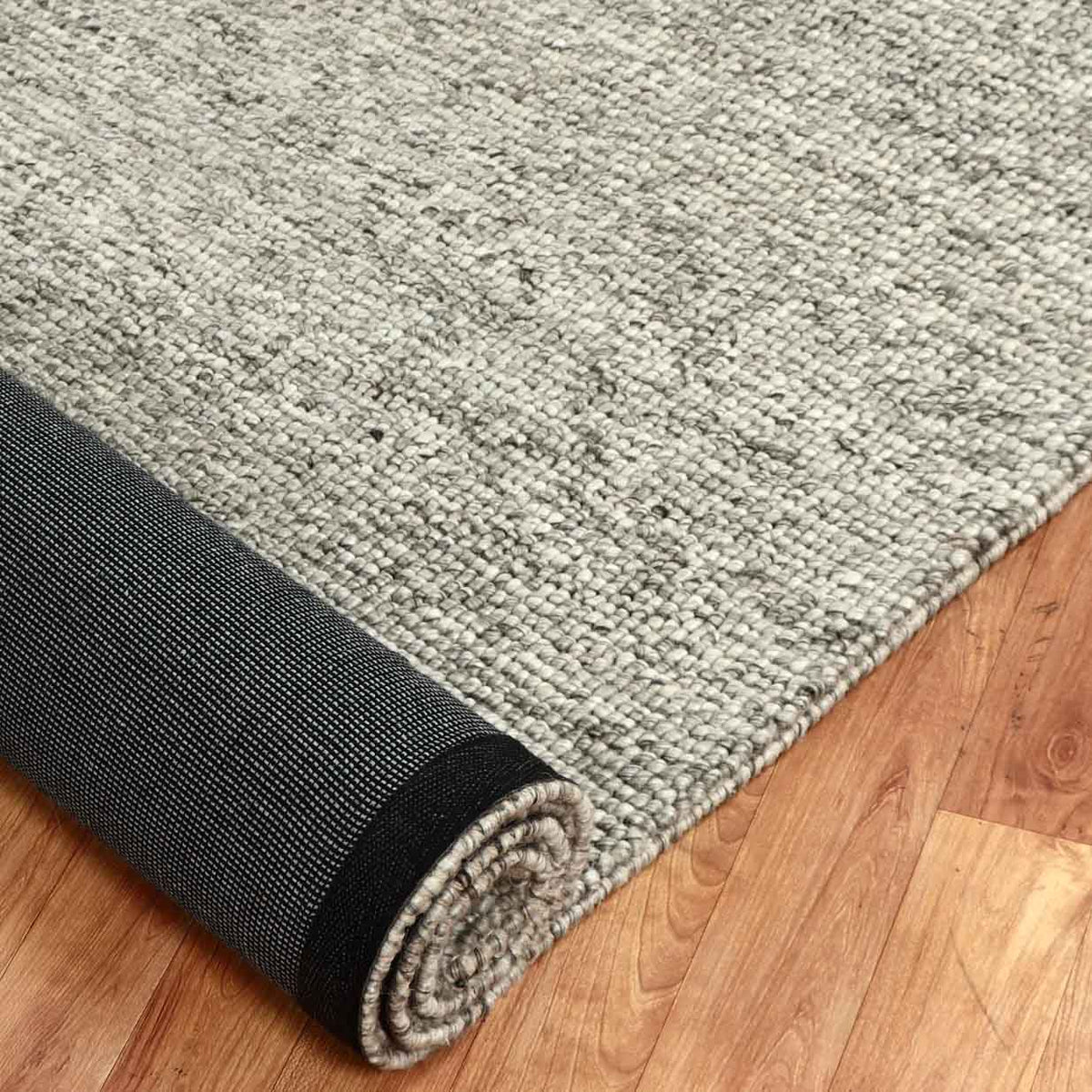 Pearl Grey Textured Rug