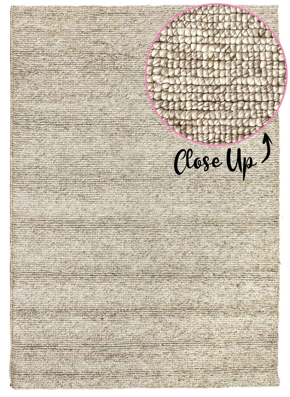 Pearl Oyster Textured Rug
