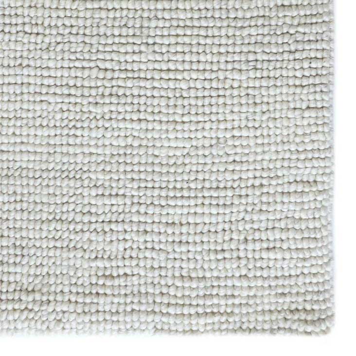 Pearl White Textured Rug