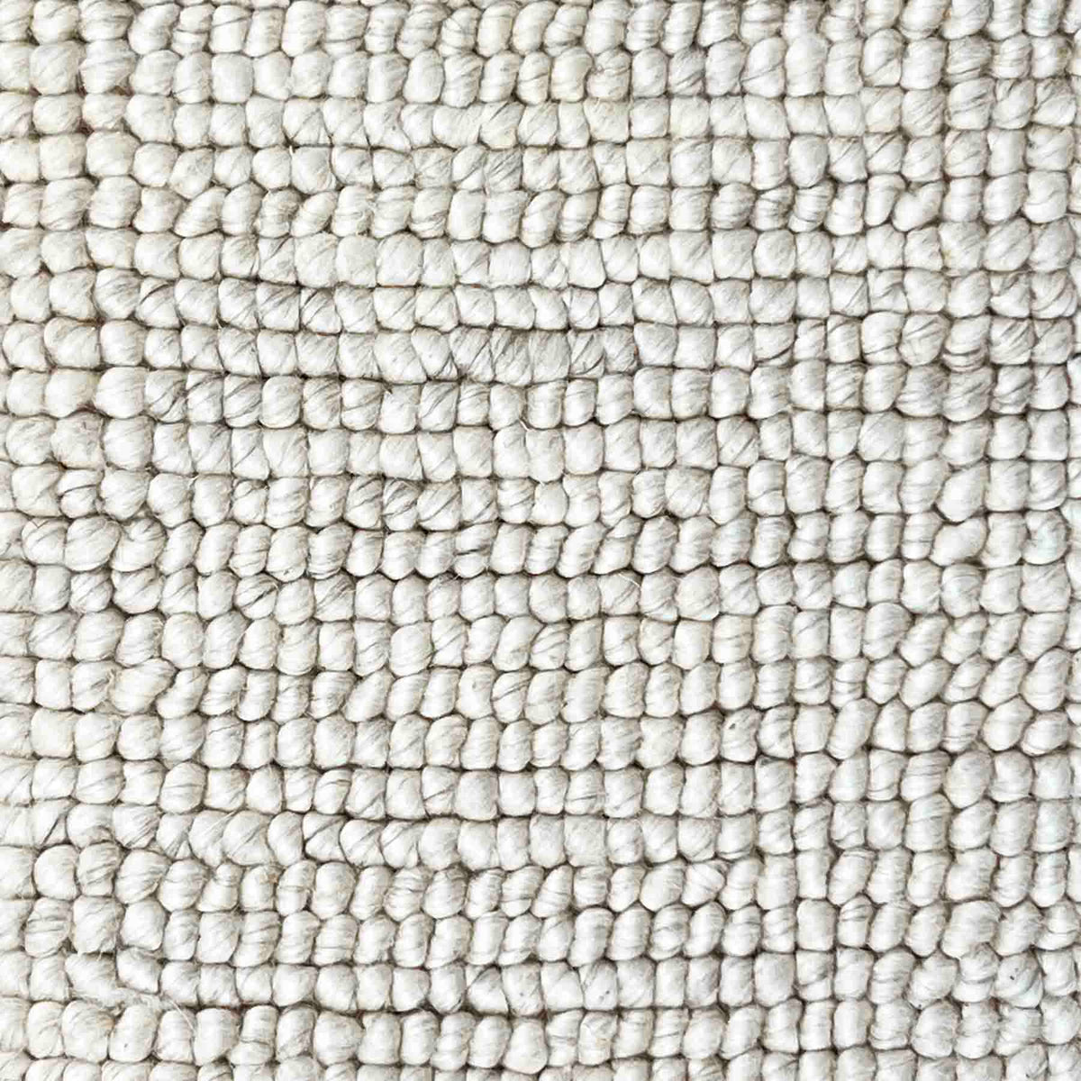 Pearl White Textured Rug