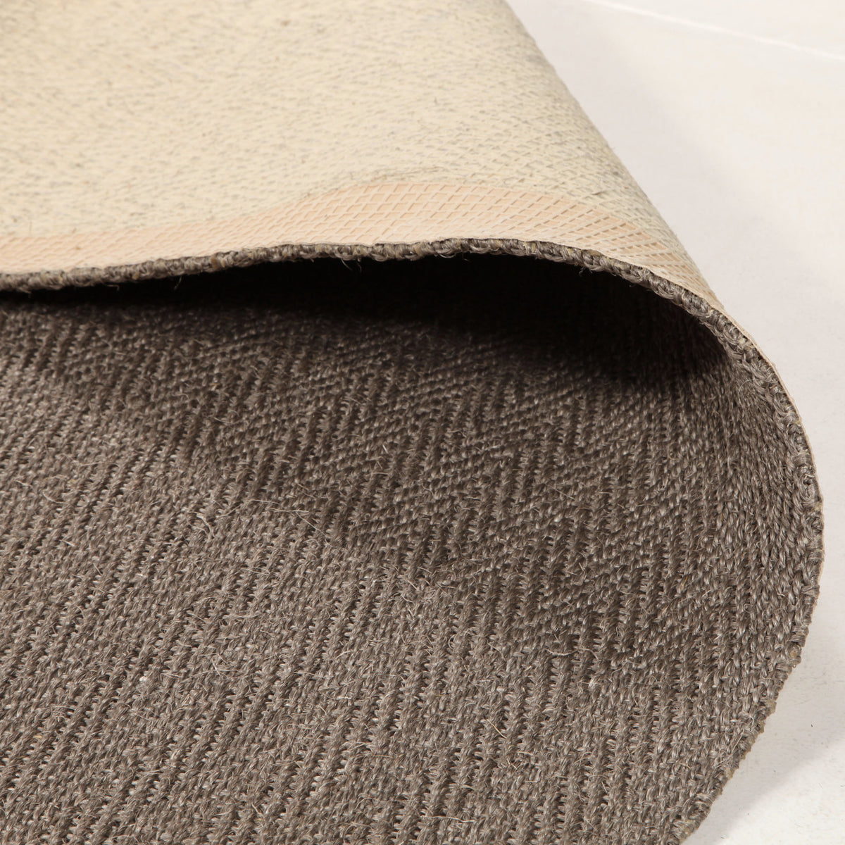 Eco Sisal Rug Herringbone - Grey
