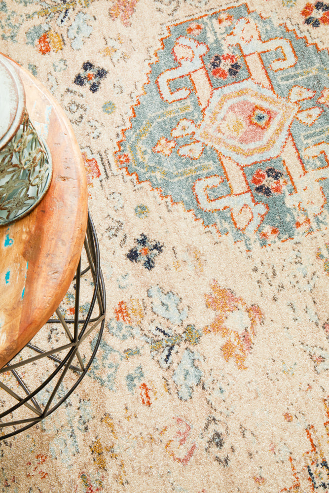 Kalani Autumn Round Rug | Traditional Rugs Belrose Sydney
