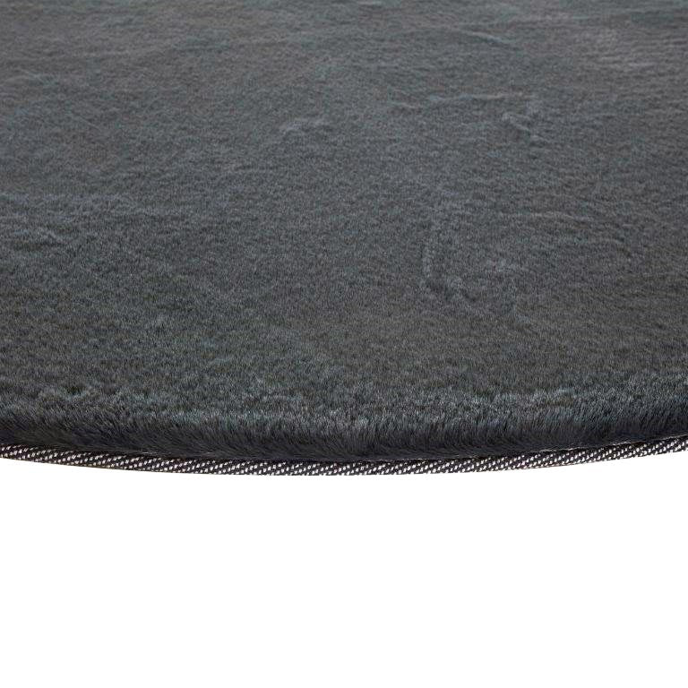 Duffy Charcoal Round Rug