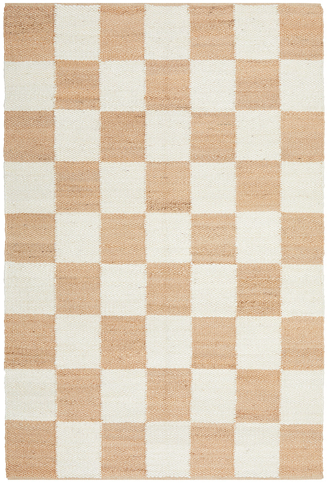 Bellingham Checkers Jute Rug | Natural Fibre Rugs Sydney