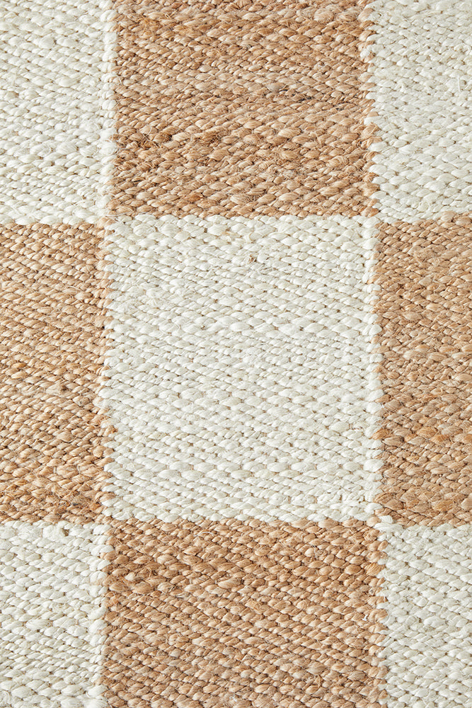 Bellingham Checkers Jute Rug | Natural Fibre Rugs Sydney