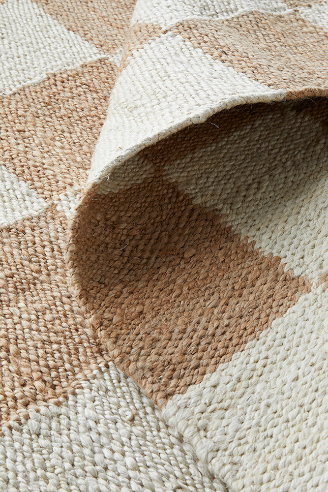 Bellingham Checkers Jute Rug | Natural Fibre Rugs Sydney