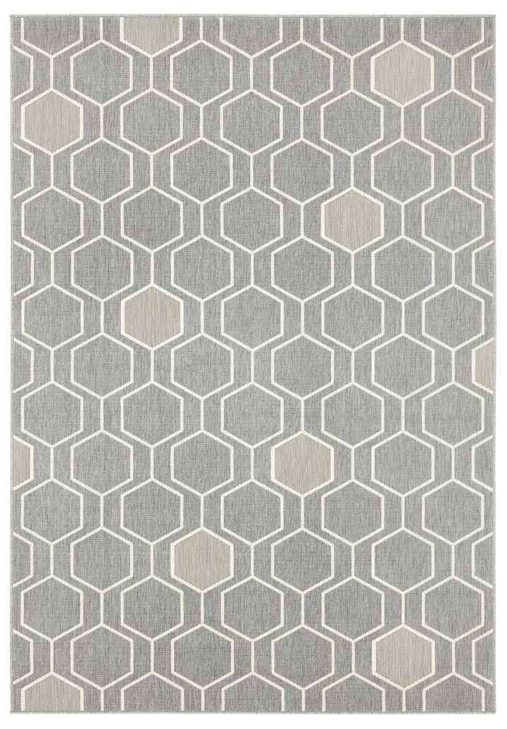 Dee Why Grey Honeycomb Rug | Outdoor Rugs Belrose | Rugs N Timber