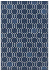 Dee Why Blue Honeycomb Rug | Outdoor Rugs Belrose | Rugs N Timber