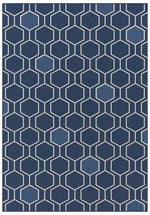 Dee Why Blue Honeycomb Rug | Outdoor Rugs Belrose | Rugs N Timber