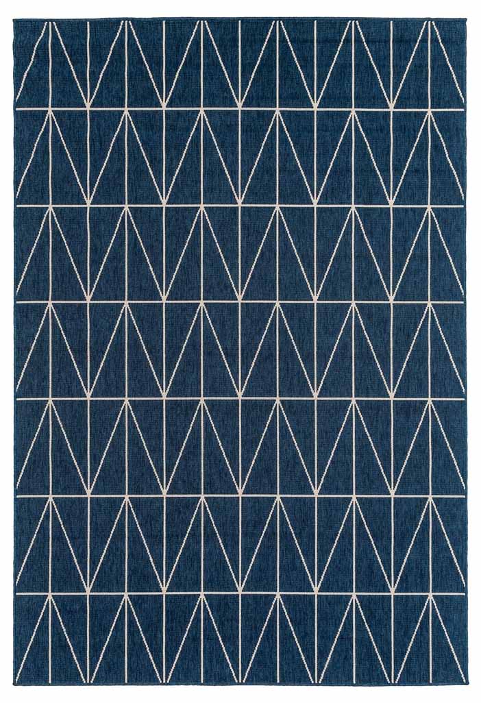 Dee Why Blue Chevron Rug | Outdoor Rugs Belrose | Rugs N Timber