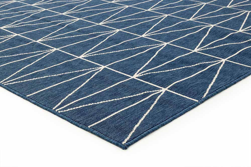 Dee Why Blue Chevron Rug | Outdoor Rugs Belrose | Rugs N Timber