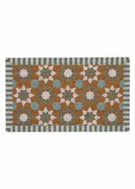 PVC Backed Coir Doormat - Moroccan TIle