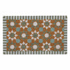PVC Backed Coir Doormat - Moroccan TIle
