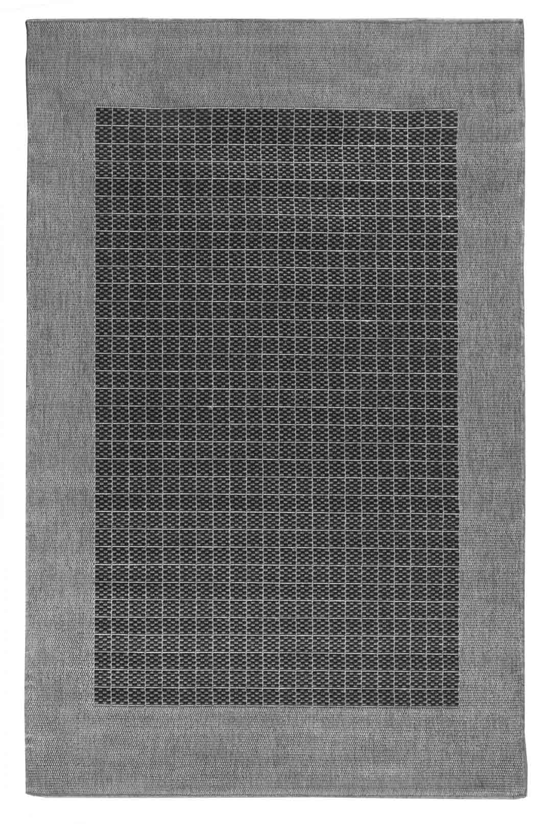 Gardena Natural Black Grey Rug | Outdoor Rugs Sydney