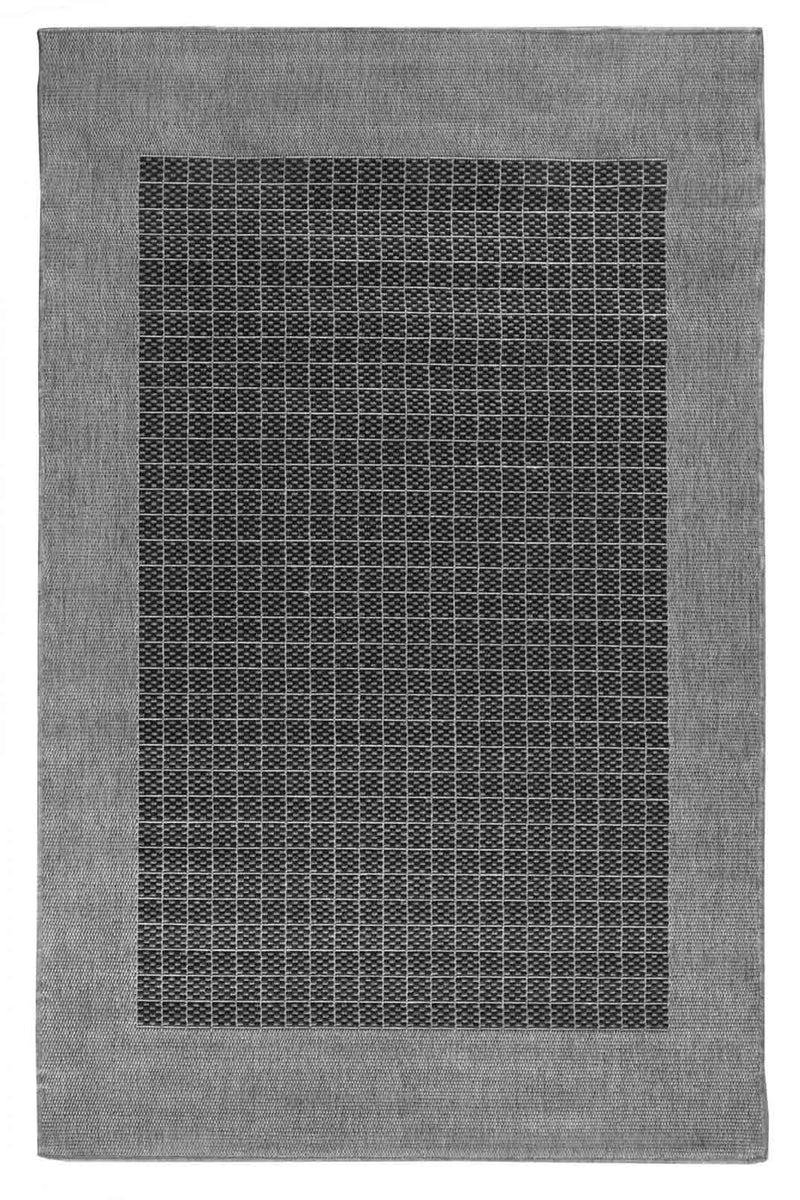 Gardena Black Grey Rug Outdoor Rugs Belrose Rugs N Timber Rugs 'N