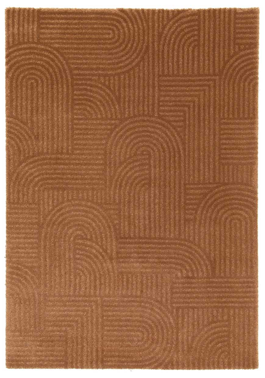 Ivy Toffee Curves Rug | Modern Rugs Belrose | Rugs N Timber