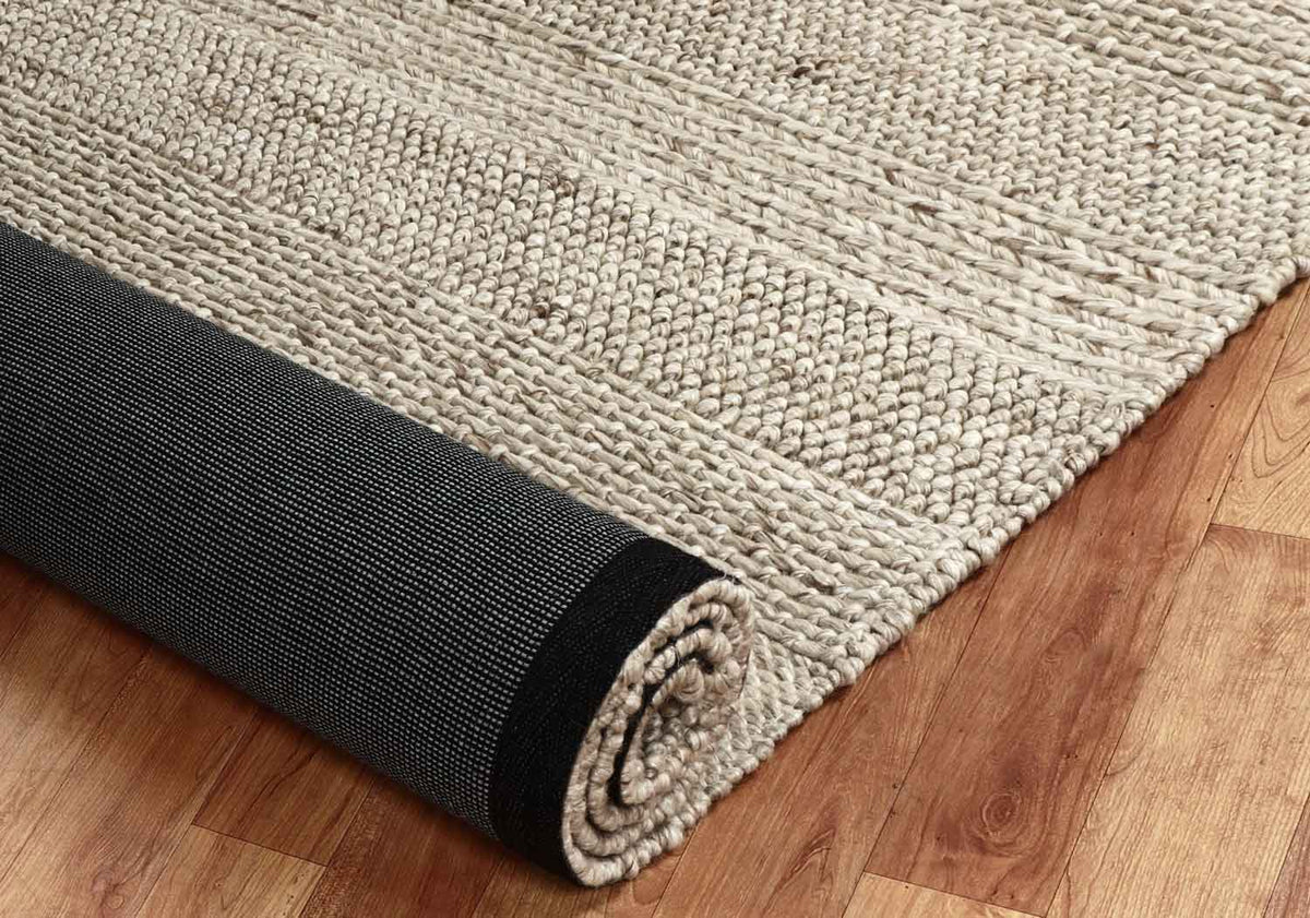 Emerald Stripe Oyster Rug