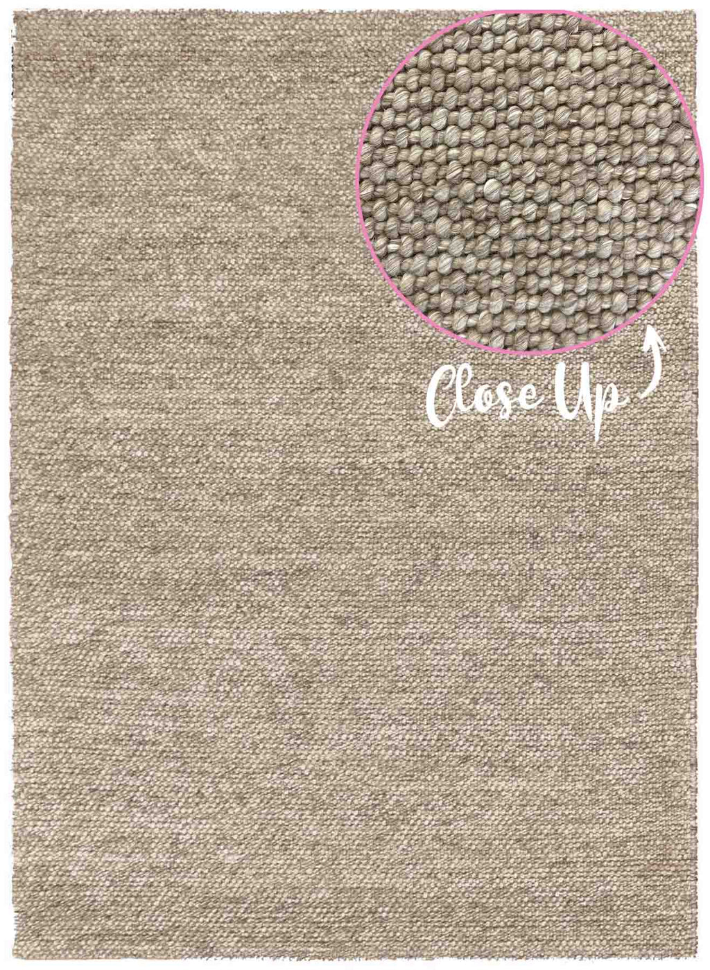 Emerald Camel Textured Rug | Wool Rugs Belrose | Rugs N Timber