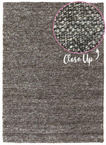 Emerald Charcoal Textured Rug | Wool Rugs Belrose | Rugs N Timber